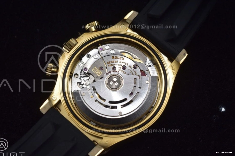 V Diamonds Clean 1:1 Edition Best SA4130 Dial Oysterflex Daytona on Timeless Black Strap Rubber 416 116518 0125